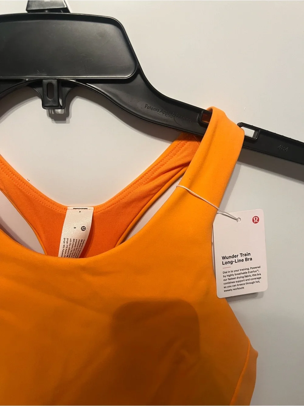 lululemon athletica Bright Orange High-Neck Sports Bra